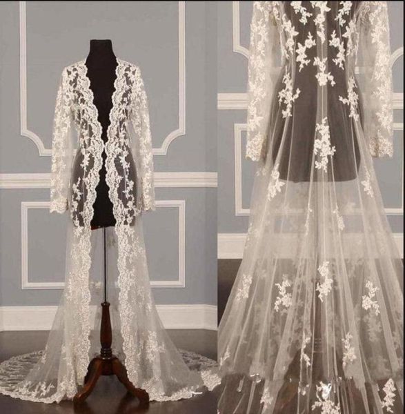 solovedress new elegant long lace appliques wedding jacket long sleeves handmade bridal shawls cape sheer coat wedding accessories1802147, White
solovedress new elegant long lace appliques wedding jacket long sleeves handmade bridal shawls cape sheer coat wedding accessories1802147, White