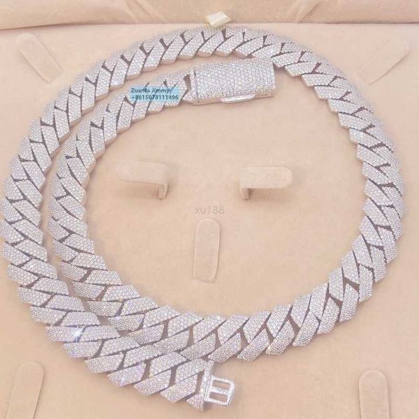 sparkly shining in stock iced out 15mm 4 row 925 silver vvs1 moissanite diamond cuban link necklace men
sparkly shining in stock iced out 15mm 4 row 925 silver vvs1 moissanite diamond cuban link necklace men