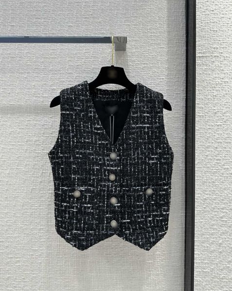 milan runway women's vests 2023 new autumn v neck designer coats brand same style outerwear 0703-12, Black;white
milan runway women's vests 2023 new autumn v neck designer coats brand same style outerwear 0703-12, Black;white