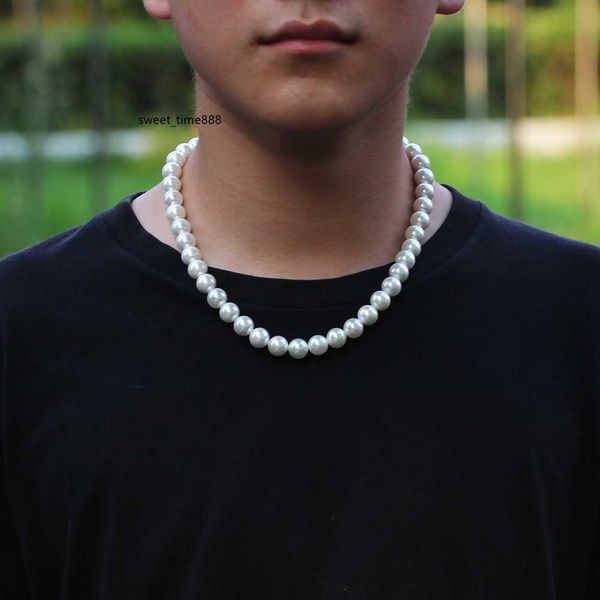 wholesale-8-10mm pearl necklace hip hop cz stone bling iced out cross pendants necklace with pearl beaded link chain for men rapper jewelry, Silver
wholesale-8-10mm pearl necklace hip hop cz stone bling iced out cross pendants necklace with pearl beaded link chain for men rapper jewelry, Silver