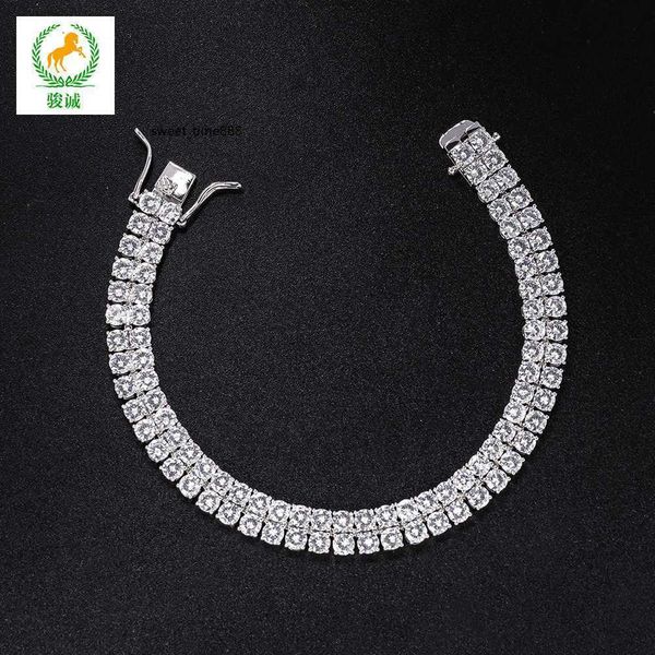 selling 4mm double row tennis chain copper micro inlaid zircon bracelet hip-hop accessory bracelet, Silver
selling 4mm double row tennis chain copper micro inlaid zircon bracelet hip-hop accessory bracelet, Silver