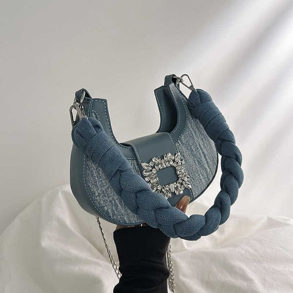 french high grade versatile underarm bag new popular denim crescent bag net red trend one shoulder messenger bag
french high grade versatile underarm bag new popular denim crescent bag net red trend one shoulder messenger bag
