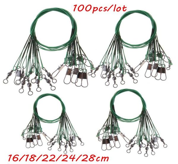 100pcslot 5 sizes mixed 16cm28cm antibite steel wire fishing lines stainless snaps swivels pesca tackle accessories bl456370277
100pcslot 5 sizes mixed 16cm28cm antibite steel wire fishing lines stainless snaps swivels pesca tackle accessories bl456370277