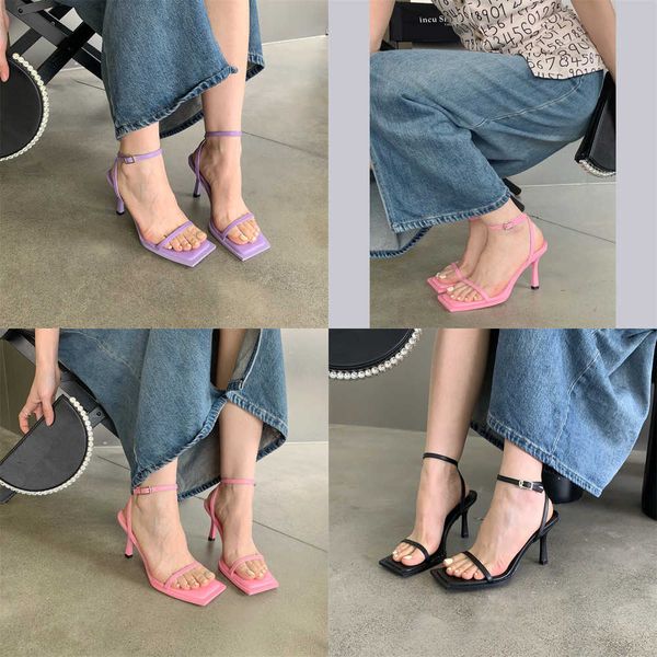 summer sandals new open toe women design narrow band buckle strap party shoes high heels sandalias mujer 230511, Black
summer sandals new open toe women design narrow band buckle strap party shoes high heels sandalias mujer 230511, Black