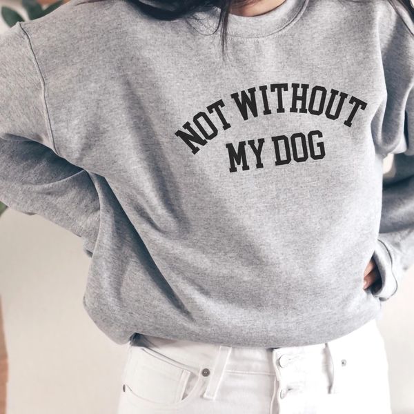 women s hoodies sweatshirts not without my dog sweatshirt dog lovers pullovers mom gift women fashion casual pure cotton vintage 230701, Black
women s hoodies sweatshirts not without my dog sweatshirt dog lovers pullovers mom gift women fashion casual pure cotton vintage 230701, Black