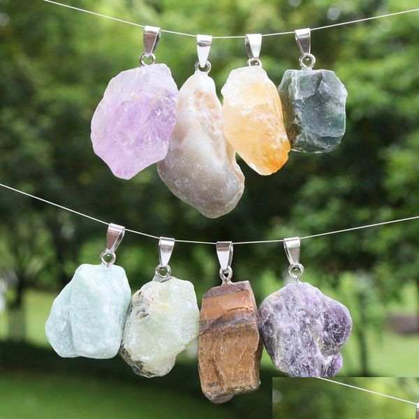 pendant necklaces rough natural stone crystal druzy agate mticolor irregar stberry rose quartz crystals amethyst stones charm diy je dh96v, Silver
pendant necklaces rough natural stone crystal druzy agate mticolor irregar stberry rose quartz crystals amethyst stones charm diy je dh96v, Silver