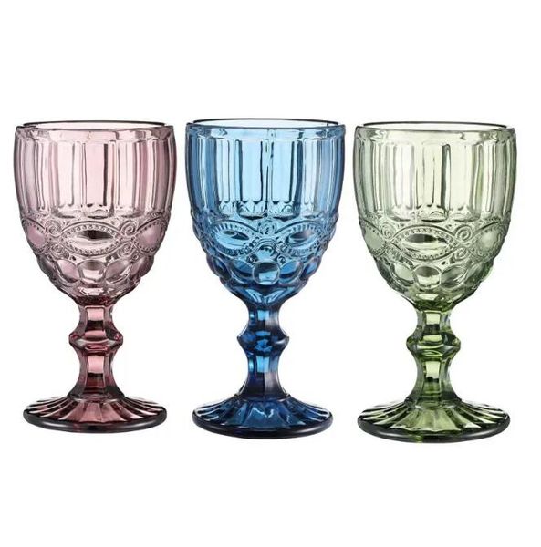 48 pieces / carton european style embossed wine glass stained glass beer goblet vintage wine glasses household juice drinking cup thickened
48 pieces / carton european style embossed wine glass stained glass beer goblet vintage wine glasses household juice drinking cup thickened