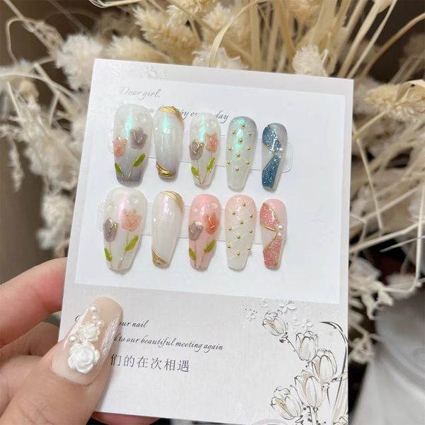 false nails medium fake coffin handmade press on full cover nail tips with designs professional set for women 230704, Red;gold
false nails medium fake coffin handmade press on full cover nail tips with designs professional set for women 230704, Red;gold