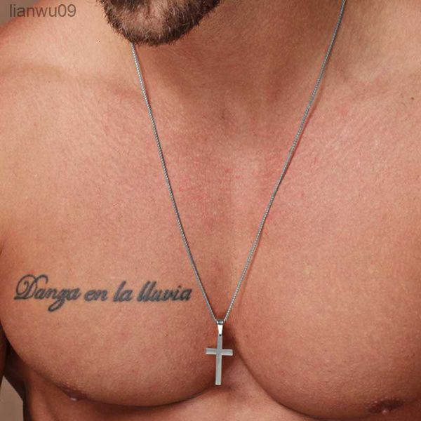 2022 fashion cross necklace men stainless steel chain pendant necklace for men jewelry gift l230704, Silver
2022 fashion cross necklace men stainless steel chain pendant necklace for men jewelry gift l230704, Silver