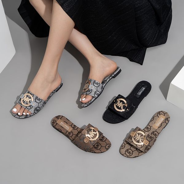 Embroidery Metallic Slide Sandals Designer Slides Women Slippers fashion Letter sandal casual net red flat slipper flip flops female, Grey
Embroidery Metallic Slide Sandals Designer Slides Women Slippers fashion Letter sandal casual net red flat slipper flip flops female, Grey