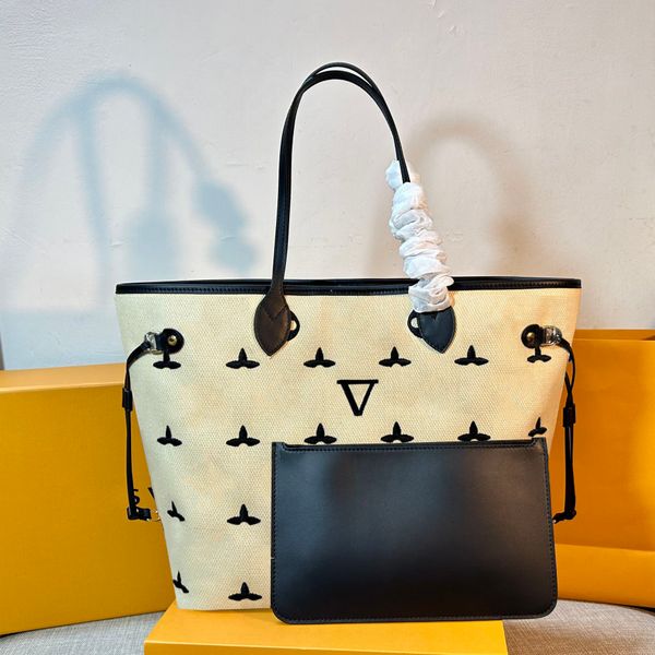 straw bag designer shoulder bag for women classic embroidery letters totes fashion beach bags
straw bag designer shoulder bag for women classic embroidery letters totes fashion beach bags