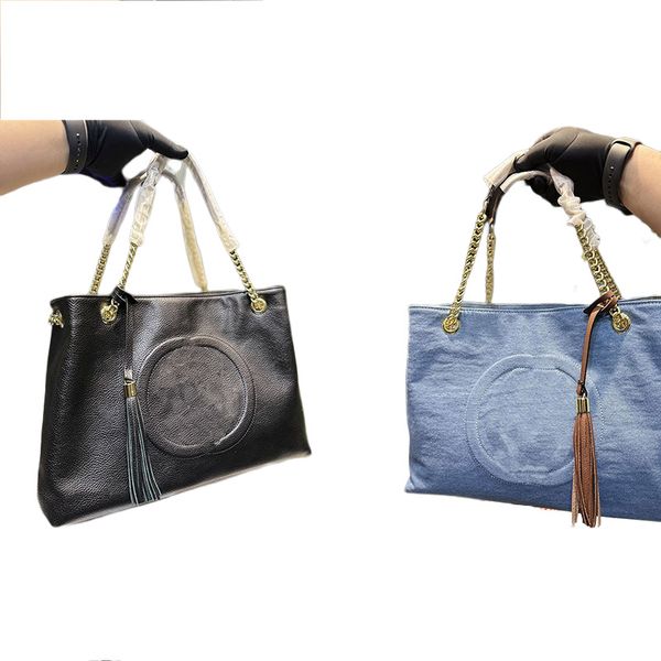 designer vintage big chain tote shoulder bags for women luxury fashion black bule leather canvas travel shopping duffle bag classic purse
designer vintage big chain tote shoulder bags for women luxury fashion black bule leather canvas travel shopping duffle bag classic purse