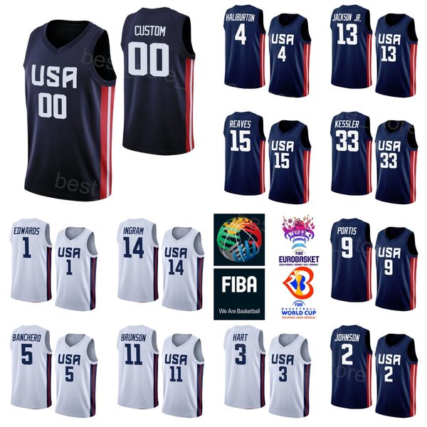 print world cup us basketball josh hart jersey national team 3 cameron johnson 2 paolo banchero 5 mikal bridges 25 bobby portis 9 walker kes, Black
print world cup us basketball josh hart jersey national team 3 cameron johnson 2 paolo banchero 5 mikal bridges 25 bobby portis 9 walker kes, Black