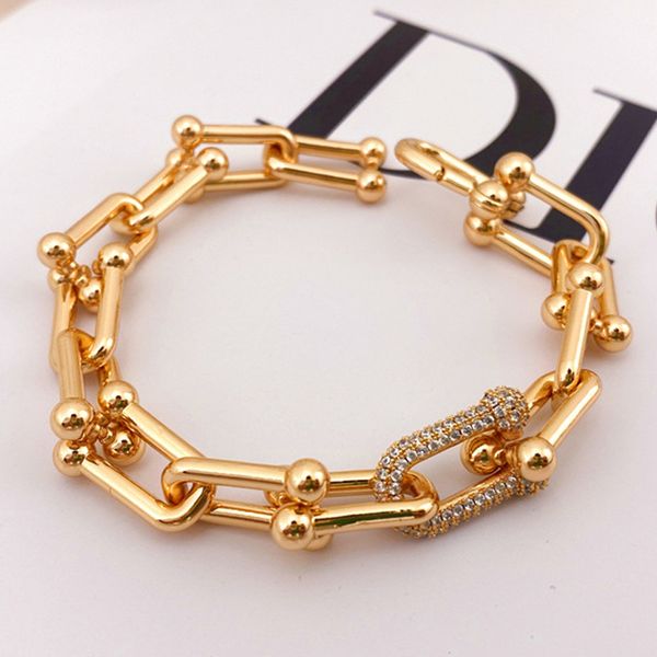 classics imitation platinum chain u-shaped horseshoe buckle bracelet letter t bangle for men and women couples lovers gold gift not fade, Black
classics imitation platinum chain u-shaped horseshoe buckle bracelet letter t bangle for men and women couples lovers gold gift not fade, Black