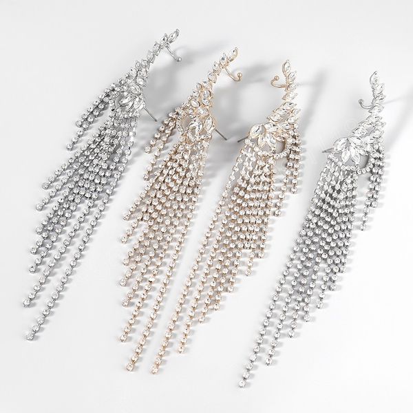 creative shiny rhinestone ear hook pendant ladies earrings party wedding dangle earring fashion jewelry accessories, Silver
creative shiny rhinestone ear hook pendant ladies earrings party wedding dangle earring fashion jewelry accessories, Silver