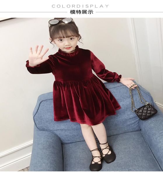 2019 new girl baby gold velvet spring autumn lace princess dress girls kids children clothes vestido redblack 310t5961641, Red;yellow
2019 new girl baby gold velvet spring autumn lace princess dress girls kids children clothes vestido redblack 310t5961641, Red;yellow