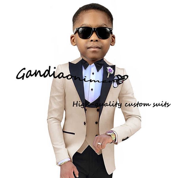 suits khaki boys suit jacket pants vest bow tie set of 4 point lapel wedding tuxedo for kids formal party dress childhkd230704, Black
suits khaki boys suit jacket pants vest bow tie set of 4 point lapel wedding tuxedo for kids formal party dress childhkd230704, Black