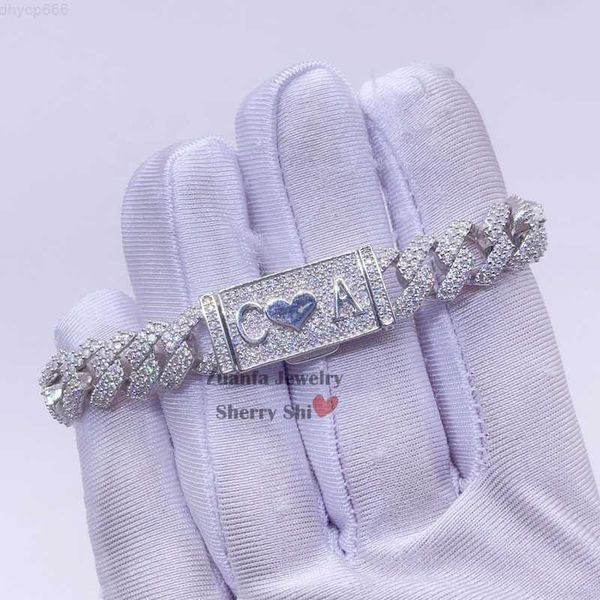 designer jewelry 10mm iced out hip hop men custom name lock vvs moissanite diamond 925 silver cuban bracelet
designer jewelry 10mm iced out hip hop men custom name lock vvs moissanite diamond 925 silver cuban bracelet