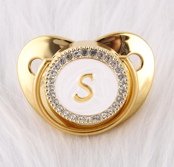 26 letters luxury gold baby pacifier with rhinestones blingbling 012 months baby soother newborn infant silicone dummy nipple3358305
26 letters luxury gold baby pacifier with rhinestones blingbling 012 months baby soother newborn infant silicone dummy nipple3358305
