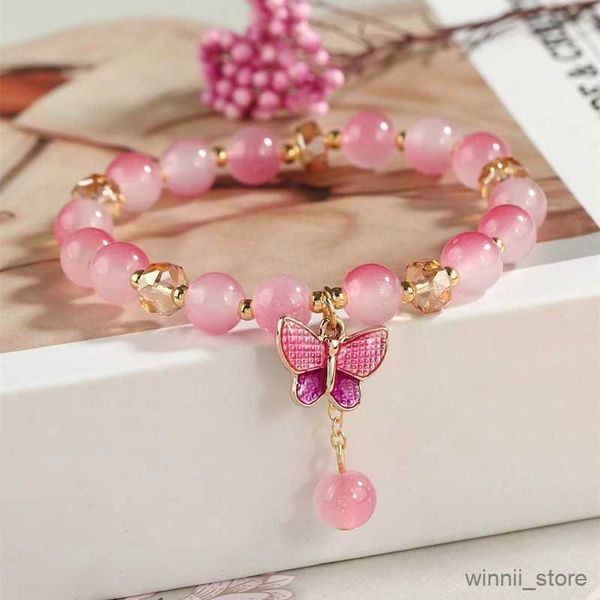 charm bracelets exquisite flower bracelet for women fashion sweet butterfly pendant elastic adjustable bracelets jewelry r230704, Golden;silver
charm bracelets exquisite flower bracelet for women fashion sweet butterfly pendant elastic adjustable bracelets jewelry r230704, Golden;silver