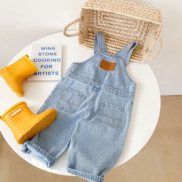 rompers milancel kids clothes boys denim pants overall front pocket girls outfit 230704, Blue
rompers milancel kids clothes boys denim pants overall front pocket girls outfit 230704, Blue