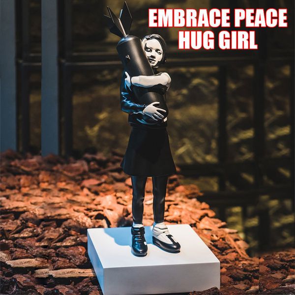 Decorative Objects Figurines Banksy Hugging Bomb Girl Statue Hugged Peace Resins Sculpture LivingRoom Bedroom Bookcase Mesa Decorations
Decorative Objects Figurines Banksy Hugging Bomb Girl Statue Hugged Peace Resins Sculpture LivingRoom Bedroom Bookcase Mesa Decorations