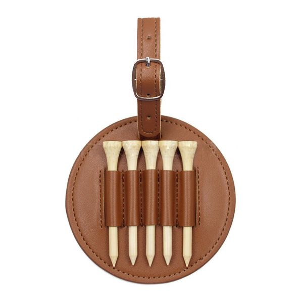 10pcs bag parts pu protable golf bag tag with 5 wooden tees luggage tags black brown
10pcs bag parts pu protable golf bag tag with 5 wooden tees luggage tags black brown