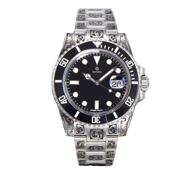 mens automatic mechanical ceramics watches 41mm full stainless steel swim wristwatches sapphire luminous watch business casual montre de lux, Slivery;brown
mens automatic mechanical ceramics watches 41mm full stainless steel swim wristwatches sapphire luminous watch business casual montre de lux, Slivery;brown