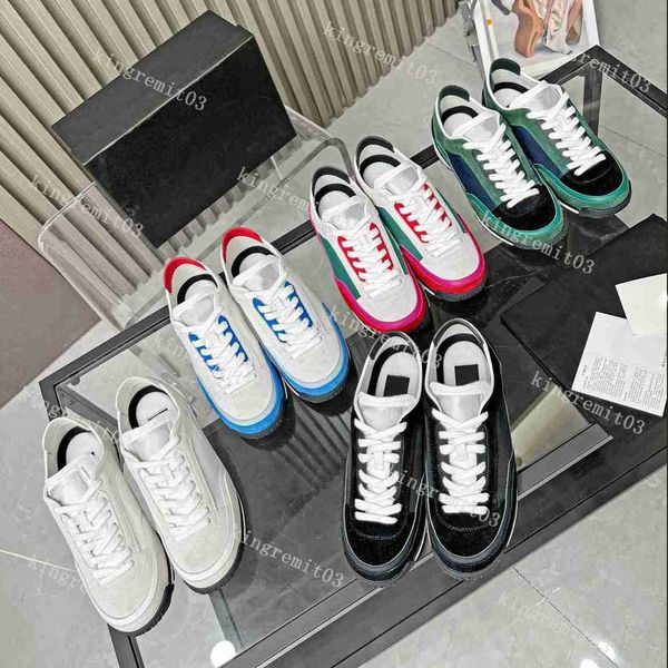 designer shoes calfskin casual shoe women suede trainer calf leather sneakers patchwork mesh panda shoes solid color lace-up outdoor sneaker, Black
designer shoes calfskin casual shoe women suede trainer calf leather sneakers patchwork mesh panda shoes solid color lace-up outdoor sneaker, Black