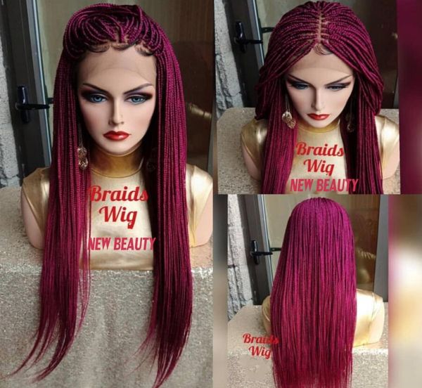 selling africa women style jumbo braids lace front wig synthetic hair box braid wig pink red crochet braids wig natural hairlin6578198, Black
selling africa women style jumbo braids lace front wig synthetic hair box braid wig pink red crochet braids wig natural hairlin6578198, Black