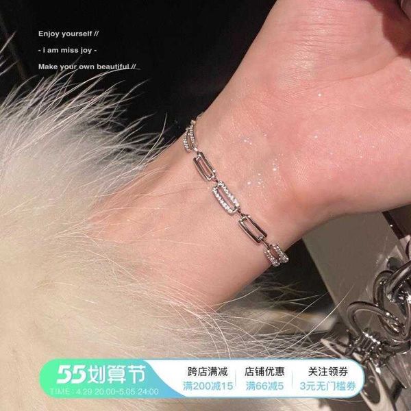 fashion designer bracelet classic style women's silver diamond chain bracelet exquisite high end texture simple, Black
fashion designer bracelet classic style women's silver diamond chain bracelet exquisite high end texture simple, Black