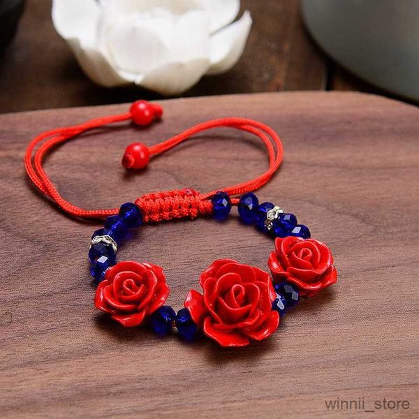 charm bracelets charm ethnic wove red rose bracelet for women handmade lacquer carved cinnabar flower adjustable red rope bracelet jewelry g, Golden;silver
charm bracelets charm ethnic wove red rose bracelet for women handmade lacquer carved cinnabar flower adjustable red rope bracelet jewelry g, Golden;silver