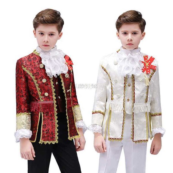 suits boys retro european court clothing set child stage retro prince charming costume kids blazer vest pants collar flower outfithkd230704, Black
suits boys retro european court clothing set child stage retro prince charming costume kids blazer vest pants collar flower outfithkd230704, Black
