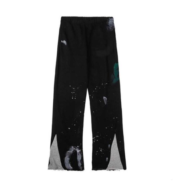 men pants galleries sweatpants depts speckled letter print men's women's couple loose versatile casual str, Black
men pants galleries sweatpants depts speckled letter print men's women's couple loose versatile casual str, Black