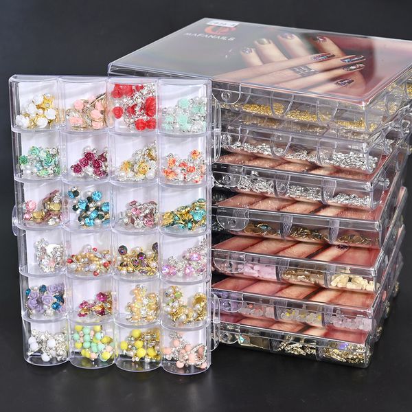 nail glitter 24 girds butterfly bowknot art mix shape in box alloy gold rivet decoration pearl manicure studs accessories jb 230704, Silver;gold
nail glitter 24 girds butterfly bowknot art mix shape in box alloy gold rivet decoration pearl manicure studs accessories jb 230704, Silver;gold