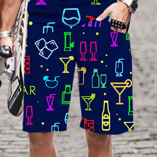 men's shorts colorful graffiti series beach pants 3d printing fashion men and women sports street leisure wear 230703, White;black
men's shorts colorful graffiti series beach pants 3d printing fashion men and women sports street leisure wear 230703, White;black