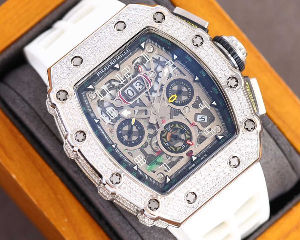 fantastic full diamond r i c h a r d luxury superb style male wrist watches rm11 rm11-03 3mvj designer mechanical high-end quality bust down, Slivery;brown
fantastic full diamond r i c h a r d luxury superb style male wrist watches rm11 rm11-03 3mvj designer mechanical high-end quality bust down, Slivery;brown