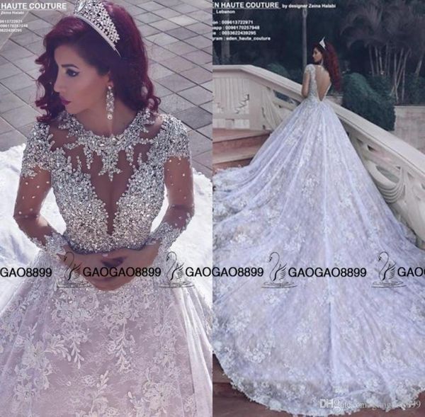 2019 amazing sparkly crystal beaded lace long sleeve wedding dresses royal train middle east arabic luxury ball gown wedding dress9736166, White
2019 amazing sparkly crystal beaded lace long sleeve wedding dresses royal train middle east arabic luxury ball gown wedding dress9736166, White