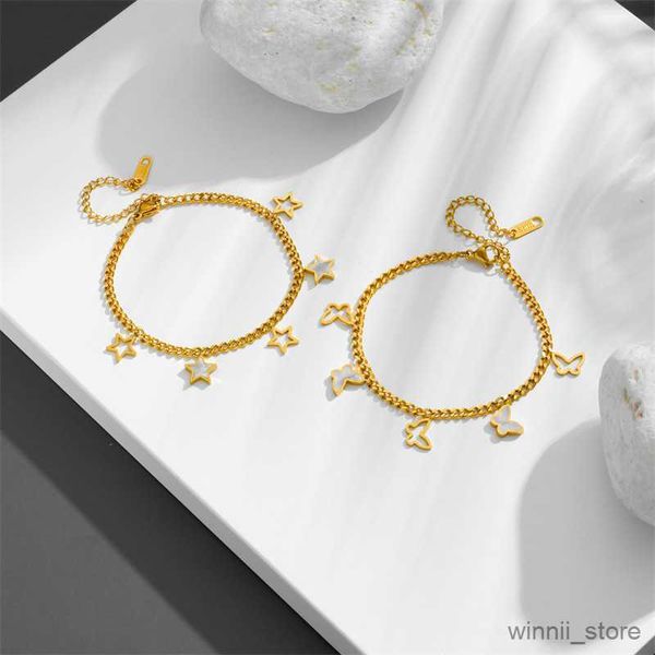 charm bracelets stainless steel new fashion fine jewelry styles natural seashells butterfly charm chain bracelets for women r230704, Golden;silver
charm bracelets stainless steel new fashion fine jewelry styles natural seashells butterfly charm chain bracelets for women r230704, Golden;silver