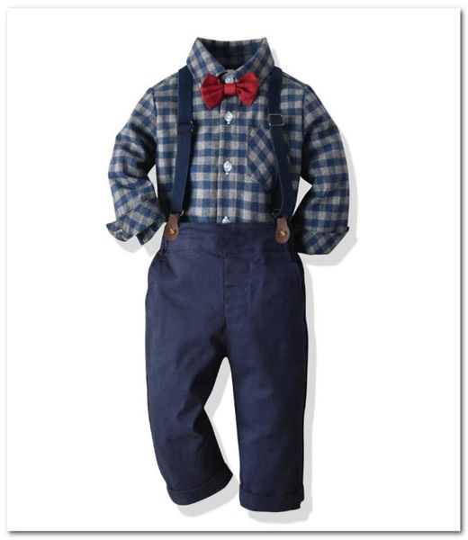 kids performance outfits baby boys plaid lapel long sleeve shirtsuspender pantsbows tie 3pcs sets fall new family party clothes 3267458, White
kids performance outfits baby boys plaid lapel long sleeve shirtsuspender pantsbows tie 3pcs sets fall new family party clothes 3267458, White