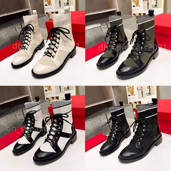 designer rivet boots women martin boots knit calfskin ankle boots platform casual woman shoes size 35-41, Black
designer rivet boots women martin boots knit calfskin ankle boots platform casual woman shoes size 35-41, Black