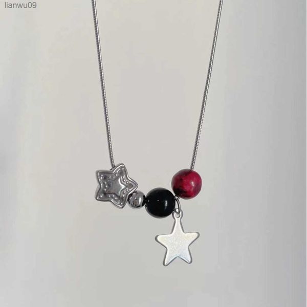 korean fashion girls star pentagram pendant necklaces for men women beads snake chains choker y2k jewelry 2022 accessories l230704, Silver
korean fashion girls star pentagram pendant necklaces for men women beads snake chains choker y2k jewelry 2022 accessories l230704, Silver