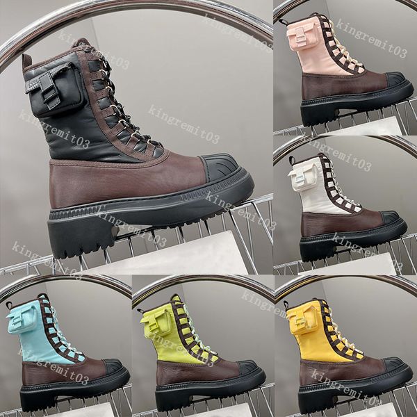 designer domino boots women pocket boots martin ankle nylon calfskin booties shell round head boot rubber thick bottom leather bootie, Black
designer domino boots women pocket boots martin ankle nylon calfskin booties shell round head boot rubber thick bottom leather bootie, Black