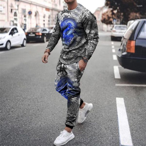 Mens Tracksuits Sports Suit Long Sleeve T-shirt Trousers Casual Wear 2 Pieces Sets Of Animal 3D Printing Sportswear Oversized Tracksuit, Wyt5043
Mens Tracksuits Sports Suit Long Sleeve T-shirt Trousers Casual Wear 2 Pieces Sets Of Animal 3D Printing Sportswear Oversized Tracksuit, Wyt5043
