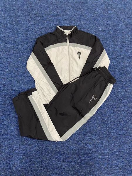 men's designger tracksuits thin windbreaker fashion brand embroidered casual zipper sweatsuit sport track suits, Gray
men's designger tracksuits thin windbreaker fashion brand embroidered casual zipper sweatsuit sport track suits, Gray