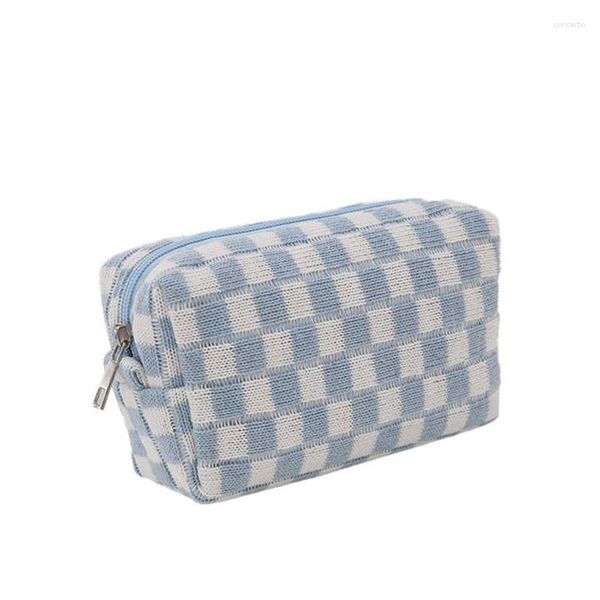 cosmetic bags 2pcs/pack fashion checkerboard lattice custom promotional bag knitted fabric organizer zipper pouch for makeup
cosmetic bags 2pcs/pack fashion checkerboard lattice custom promotional bag knitted fabric organizer zipper pouch for makeup