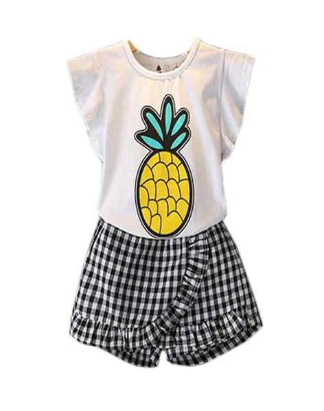 summer girls clothes 2019 new casual kids costume for toddler girls cartoon pineapple shirts plaid shorts children clothing set5468835, White
summer girls clothes 2019 new casual kids costume for toddler girls cartoon pineapple shirts plaid shorts children clothing set5468835, White