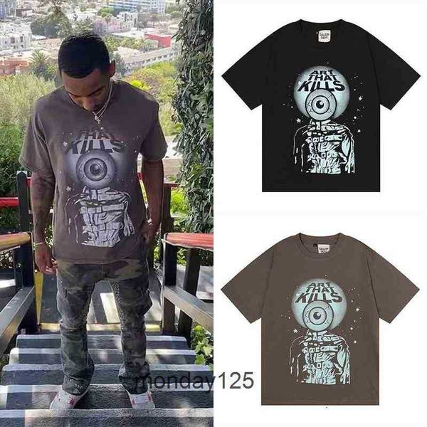 er tshirts galleryes street art kills eye print men's short sleeve t-shirt niche, White;black
er tshirts galleryes street art kills eye print men's short sleeve t-shirt niche, White;black