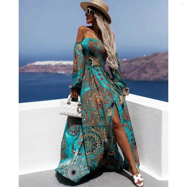 dresses casual beach women evening elegant floral print boho summer dress long sleeve maxi 2022, White
dresses casual beach women evening elegant floral print boho summer dress long sleeve maxi 2022, White