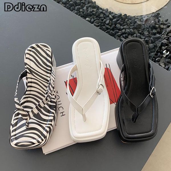 slippers platform women flip flops casual indoor square toe slides wedges female shoes ladies outside sandals, Black
slippers platform women flip flops casual indoor square toe slides wedges female shoes ladies outside sandals, Black